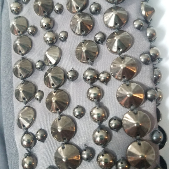 P.Luca Milano Gray Studded Suit Blazer Jacket - Picture 3 of 13